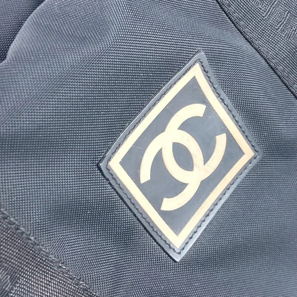 CHANEL Black Logo Shoulder Bag